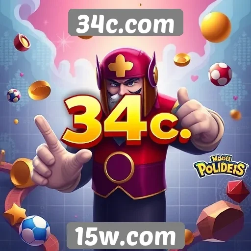 Variedade de jogos disponíveis no site 34c.com